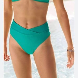 Aerie high waisted high cut cheeky bikini bottom